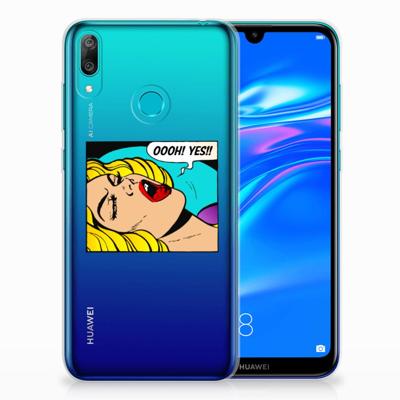 Huawei Y7 2019 Silicone Back Cover Popart Oh Yes