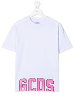 Gcds Kids t-shirt à logo imprimé - Blanc