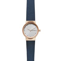 Horlogeband Skagen SKW2744 Leder Blauw 12mm - thumbnail