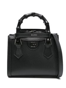 Gucci mini Diana leather tote bag - Noir