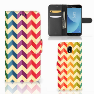 Samsung Galaxy J5 2017 Telefoon Hoesje Zigzag Multi Color