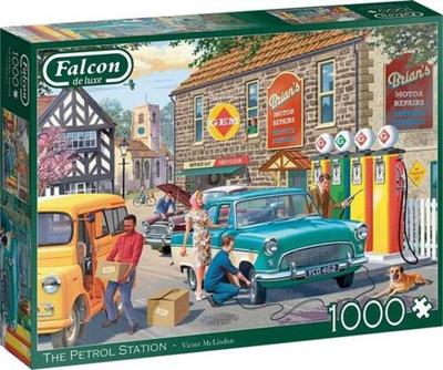 Falcon legpuzzel The Petrol Station 68 x 50 karton 1000 stukjes Falcon legpuzzel The Petrol Station 68 x 50 karton 1000 stukjes