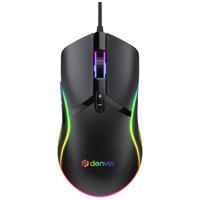 Denver GMO-402 Gaming-muis USB Optisch Zwart 7 Toetsen 1000 dpi, 1600 dpi, 3200 dpi, 6400 dpi Verlicht - thumbnail