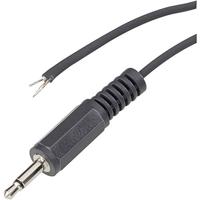 Jack 3.5 mm mannelijk, recht BKL Electronic 1101048 Aantal polen (num): 2 mono zwart 1 pc(s)