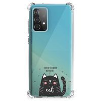 Samsung Galaxy A52 4G/5G Stevig Bumper Hoesje Cat Good Day - thumbnail