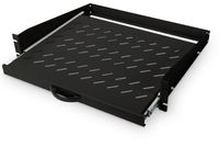 Digitus DN-19-TRAY-2-450-SW 19 inch Apparaatbodem voor patchkast 2 HE Geschikt voor kastdiepte: vanaf 450 mm Zwart, Zwart (RAL 9005) - thumbnail