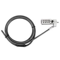 Targus DEFCON 3-in-1 slot, vast combinatieslot voor laptop- en desktopbeveiligingskabel (ASP86GL)