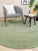 MOMO Rugs - Vloerkleed Panorama Uni Rond Green - 150 rond - thumbnail