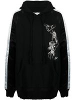 Greg Lauren hoodie Souvenir à design brodé - Noir