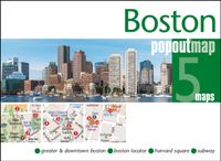 Stadsplattegrond Popout Map Boston | Compass Maps - thumbnail