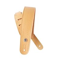 D'Addario Smalle leren gitaarriem, geel