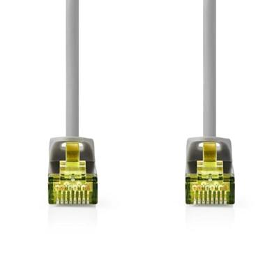 Nedis CAT7-netwerkkabel - S/FTP - RJ45-stekker - RJ45 stekker - 20,0 m - Snagless - rond - LSZH - grijs - label