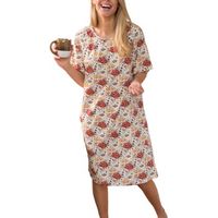 Trofe Autumn Flow Short Sleeve Nightdress - thumbnail