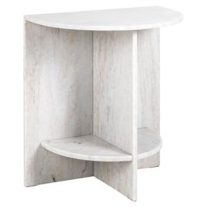 Richmond Bijzettafel Lansky Marmer, 51 x 35cm - Beige