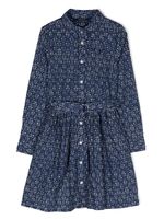 Ralph Lauren Kids robe plissée Louella - Bleu