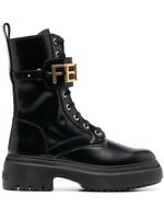 FENDI bottines à lacets - Noir