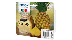 Epson Inktcartridge T10G6, 604 Origineel Combipack Zwart, cyaan, magenta, geel C13T10G64010