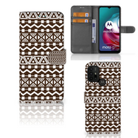 Motorola Moto G10 | G20 | G30 Telefoon Hoesje Aztec Brown