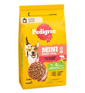 PEDIGREE ADULT MINI MET RUND EN GROENTEN 1,4 KG