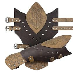 Retro vintage Middeleeuws Renaissance horlogebandje Armband Ranger Schildmaagd Voor heren Dames Boogschieten Halloween LARP Polsbrace Lightinthebox