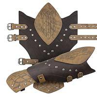 Retro vintage Middeleeuws Renaissance horlogebandje Armband Ranger Schildmaagd Voor heren Dames Boogschieten Halloween LARP Polsbrace Lightinthebox - thumbnail