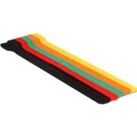 DeLOCK 18703 klittenband Zwart, Groen, Oranje, Rood, Geel 10 stuk(s) - thumbnail