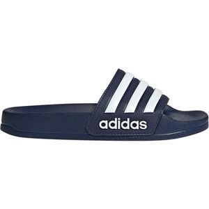 adidas Slipper Adilette Shower Kids - Opruiming - Accessoires - Dark Blue/White - maat 33