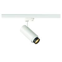 SLV NUMINOS ZOOM 3-fasen systeemlamp, 3-fasen spot, plafondspot, plafond-spot, railsysteem, binnenverlichting, 2700 K, 20 W, 1650 lm, wit, dimbaar, 15 graden