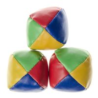 3x Gekleurde jongleerballetjes/ballengooi ballen - Jongleervoorwerpen