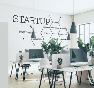 Start-up concepten en ideeën muursticker