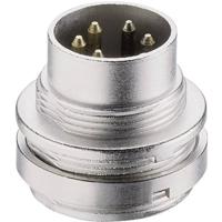 Lumberg SFV 60 DIN-connector Stekker, inbouw verticaal Aantal polen: 6 Zilver 1 stuk(s) - thumbnail