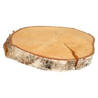 HBX Natural Living Decoratie boomschijf schors - hout - D30 cm   -