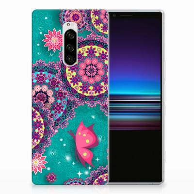 Sony Xperia 1 Hoesje maken Cirkels en Vlinders Sony Xperia 1 Hoesje maken Cirkels en Vlinders