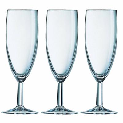 12x Stuks Champagneglazen Van Glas 170 Ml - Champagneglazen