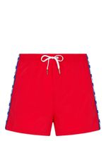 DSQUARED2 short de bain à bande logo - Rouge