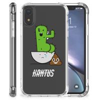 Apple iPhone Xr Stevig Bumper Hoesje Cactus Poo - thumbnail