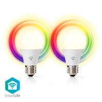 Nedis SmartLife Multicolour Lamp | Wi-Fi | E27 | 806 lm | 9 W | 1 stuks - WIFILRC20E27 WIFILRC20E27 - thumbnail