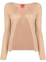 Cashmere In Love cardigan Elen en cachemire - Marron