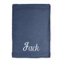 Badlaken borduren - Navy