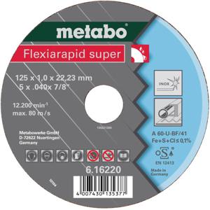 Metabo 616224000 Doorslijpschijf recht 25 stuk(s)