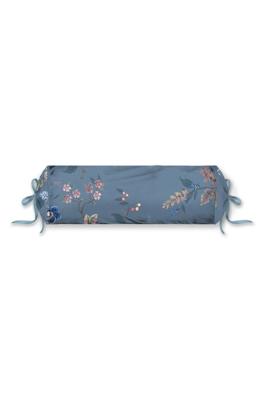 Pip Studio Kawai Flower Roll Sierkussen Blauw 22 x 70 cm