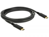 Delock 83668 USB 3.1 Gen 1 (5 Gbps) kabel Type-C naar Type-C 2 m PD 3 A E-Marker - thumbnail