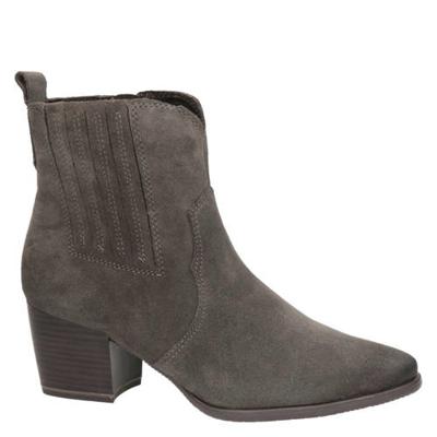 Marco Tozzi suède enkellaarzen bruin