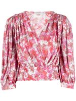 IRO blouse cache-cœur à fleurs - Rouge - thumbnail