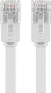 goobay Patchkabel RJ-45 U/UTP met Cat.5e kabel 10 meter, Platte kabel