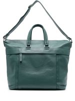 Orciani sac cabas en cuir à plaque logo - Vert