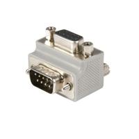 StarTech.com Rechte hoek DB9 naar DB9 seriële kabel adapter type 2 - M/F (GC99MFRA2), grijs