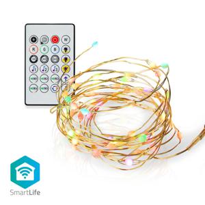 Nedis WIFILX51RGB Smartlife Gekleurde Led-strip Wi-fi Meerkleurig 5000 Mm Ip44 400 Lm Android™ / Ios