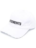 VETEMENTS casquette à logo brodé - Blanc - thumbnail