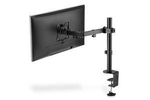 Digitus DA-90399 Monitor-tafelbeugel 1-voudig 33,0 cm (13) - 81,3 cm (32) Zwart, Zwart (mat) Draaibaar, In hoogte verstelbaar, Kantelbaar, Kantelbaar en